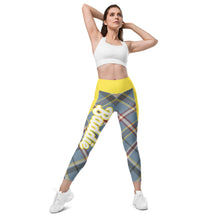 Load image into Gallery viewer, “Daisy Cloud” statement leggings with pockets