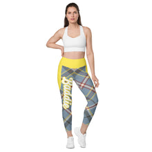 Load image into Gallery viewer, “Daisy Cloud” statement leggings with pockets