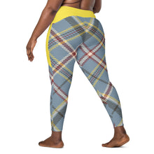 Load image into Gallery viewer, “Daisy Cloud” statement leggings with pockets