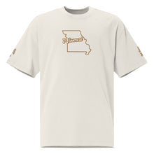 Load image into Gallery viewer, Oversized faded show me “State Flame Tee”