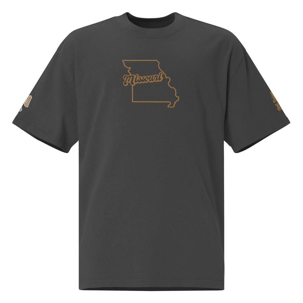 Oversized faded show me “State Flame Tee”