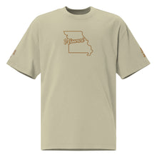 Load image into Gallery viewer, Oversized faded show me “State Flame Tee”
