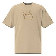 Load image into Gallery viewer, Oversized faded show me “State Flame Tee”
