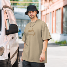 Load image into Gallery viewer, Oversized faded show me “State Flame Tee”
